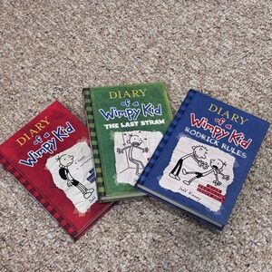 3 Diary of a Wimpy Kid Books - Graphic Novels by Jeff Kinney